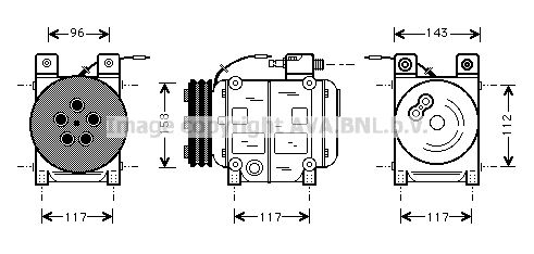 AVA QUALITY COOLING Kompresors, Gaisa kond. sistēma UVK063